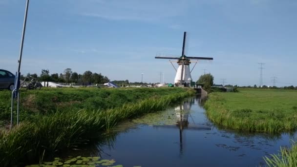 Zaanse Schans Holland August 2019 Nordosten Amsterdams Ist Eine Kleine — Stockvideo