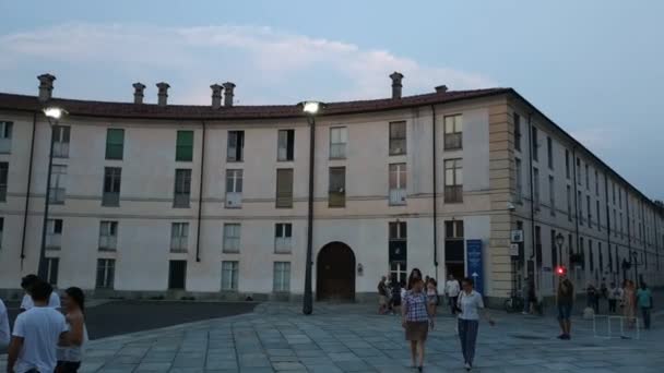 Venaria Reale Włochy Lipiec 2019 Piazza Della Repubblica Wejście Pałacu — Wideo stockowe