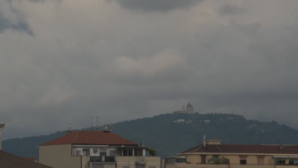 Torino Talya Mayıs 2020 Kasvetli Bulutlarla Dolu Bir Bahar Günü — Stok video