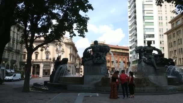 Turijn Piemonte Italië Juli 2019 Gefilmd Met Pan Beweging Angelica — Stockvideo