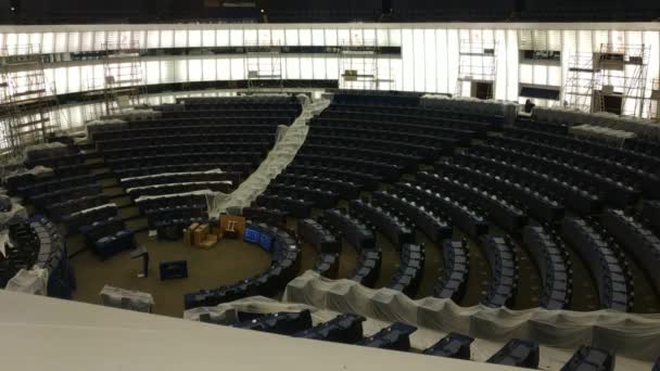 Strasbourg France Août 2019 Vue Hémicycle Parlementaire Pendant Pause Estivale — Video