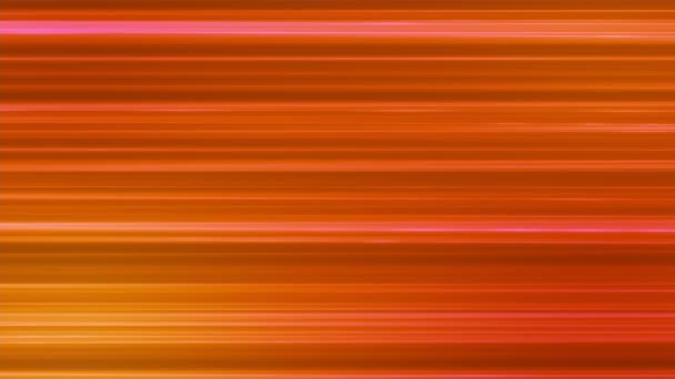 Lignes horizontales de haute technologie de diffusion, orange, abstrait, boucle, 4K — Video