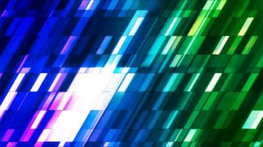 Pırıltı eğik yüksek teknoloji küçük barlar, çok renkli, Abstract, Loopable, 4 k yayın