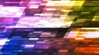 Pırıltı yatay eğik yüksek teknoloji küçük barlar, çok renkli, Abstract, Loopable, 4k