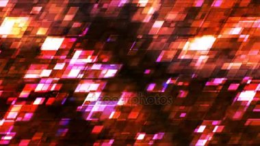 Pırıltı eğik yüksek teknoloji kareler, çok renkli, Abstract, Loopable, 4 k yayın