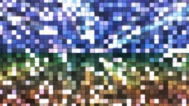 Yüksek teknoloji kareler, çok renkli, Abstract, Loopable, 4 k pırıltı yayın