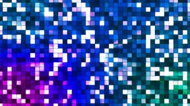 Yüksek teknoloji kareler, çok renkli, Abstract, Loopable, 4 k pırıltı yayın