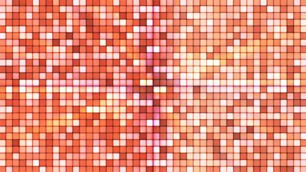 Трансляція мерехтливих Hi-Tech кубів, помаранчевий, анотація, Loopable, 4 к — стокове відео
