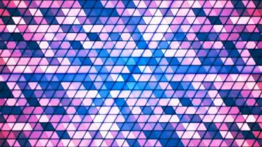 Kübik yüksek teknoloji üçgenler, çok renkli, Abstract, Loopable, 4 k pırıltı yayın