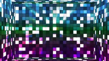 Yayın yüksek teknoloji pırıltı Oda, çok renkli, Abstract, Loopable, 4 k kareler