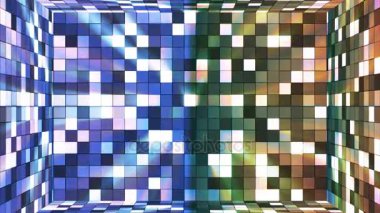 Yayın yüksek teknoloji pırıltı Oda, çok renkli, Abstract, Loopable, 4 k kareler