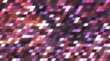 Pırıltı eğik yüksek teknoloji kareler, mor, soyut, Loopable, 4 k yayın