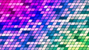 Pırıltı eğik yüksek teknoloji küpleri, çok renkli, Abstract, Loopable, 4 k yayın