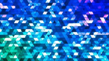 Yayın pırıltı yüksek teknoloji üçgenler, mavi, soyut, Loopable, 4 k kare