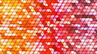 Kübik yüksek teknoloji üçgenler, çok renkli, Abstract, Loopable, 4 k pırıltı yayın