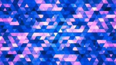 Çokgen yüksek teknoloji üçgenler, mavi, soyut, Loopable, 4 k pırıltı yayın