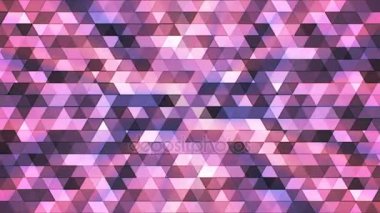 Çokgen yüksek teknoloji üçgenler, mor, soyut, Loopable, 4 k pırıltı yayın