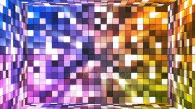 Yayın yüksek teknoloji pırıltı Oda, çok renkli, Abstract, Loopable, 4 k kareler