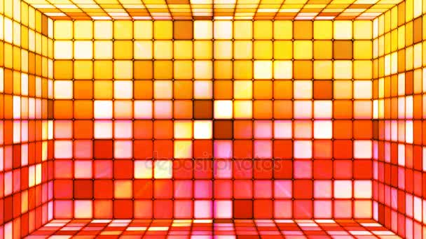 Salle des cubes Hi-Tech Twinkling, multicolore, abstrait, boucle, 4K — Video