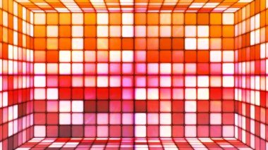 Yüksek teknoloji küpleri Oda, çok renkli, Abstract, Loopable, 4 k pırıltı yayın