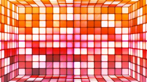 Salle des cubes Hi-Tech Twinkling, multicolore, abstrait, boucle, 4K — Video