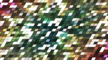 Yayın pırıltı eğik yüksek teknoloji kareler, yeşil, soyut, Loopable, 4k