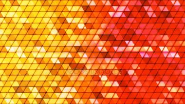 Kübik yüksek teknoloji üçgenler, çok renkli, Abstract, Loopable, 4 k pırıltı yayın
