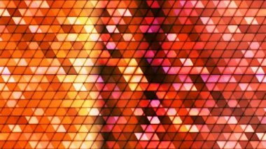Kübik yüksek teknoloji üçgenler, çok renkli, Abstract, Loopable, 4 k pırıltı yayın