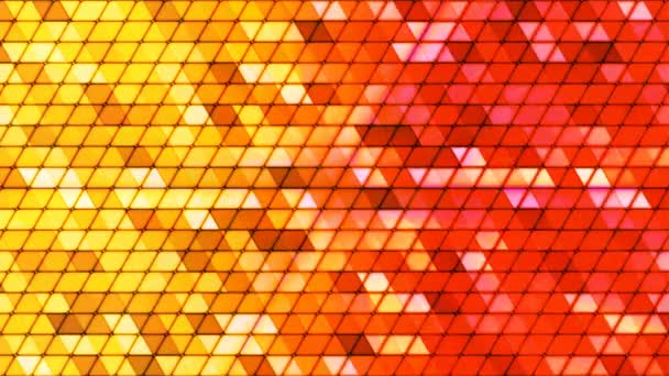 Broadcast Twinkling Cubic Hi-Tech Triangles, Multi Color, Abstract, Loopable, 4K — Stock Video