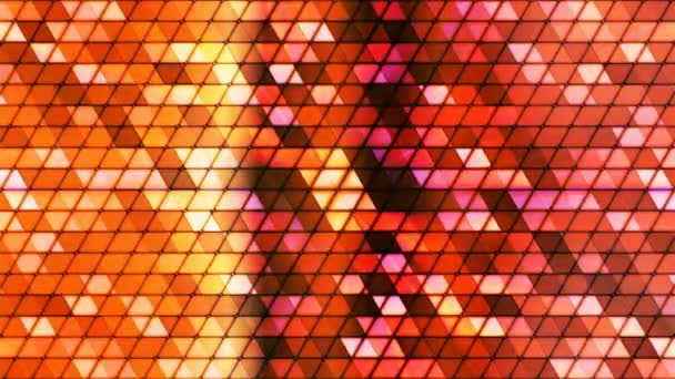 Broadcast Twinkling Cubic Hi-Tech Triangles, Multi Color, Abstract, Loopable, 4K — Stock Video