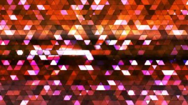 Yayın pırıltı yüksek teknoloji üçgenler, çok renkli, Abstract, Loopable, 4 k kare.