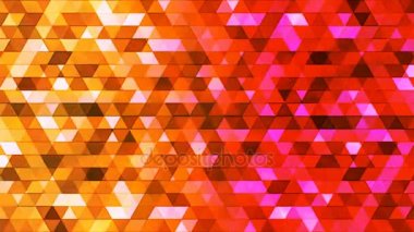 Pırıltı çokgen yüksek teknoloji üçgenler, çok renkli, Abstract, Loopable, 4 k yayın