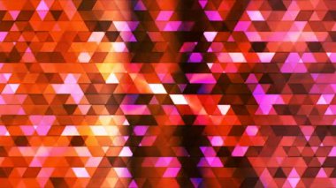 Pırıltı çokgen yüksek teknoloji üçgenler, çok renkli, Abstract, Loopable, 4 k yayın