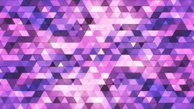 Yayın Twinkling Polygon Hi-Tech Üçgenler, Macenta Mor, Soyut, Loopable, 4k
