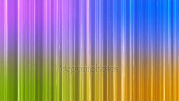 Lignes verticales de haute technologie de diffusion, multicolore, abstrait, boucle, 4K — Video