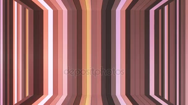 Broadcast Twinkling Vertical Hi-Tech Bars Room, Brown, Abstract, Loopable, 4K — Stock Video