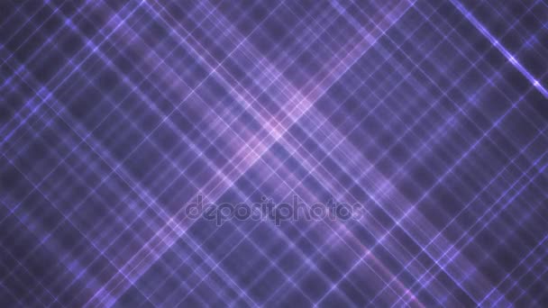 Broadcast Intersecing Hi-Tech Slant Lines, Purple, Abstract, Loopable, 4K — Vídeos de Stock