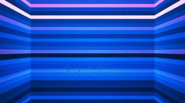 Pırıltı yatay yüksek teknoloji çubuklar şaft, mavi, soyut, Loopable, 4 k yayın