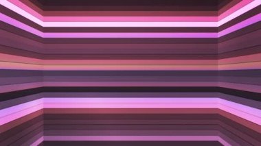 Pırıltı yatay yüksek teknoloji çubuklar şaft, mor, soyut, Loopable, 4 k yayın