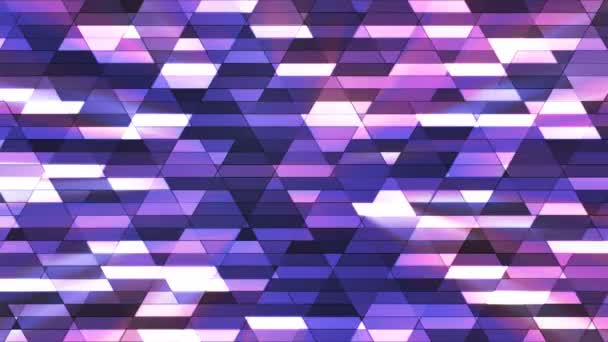 Broadcast Twinkling Diamond Hi-Tech Pequeñas barras, púrpura, abstracto, Loopable, 4K — Vídeo de stock