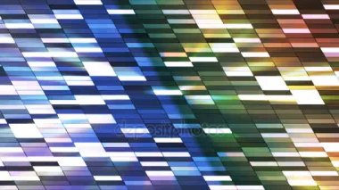 Pırıltı yatay eğik yüksek teknoloji küçük barlar, çok renkli, Abstract, Loopable, 4k