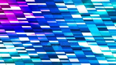 Yatay eğik yüksek teknoloji küçük barlar, mavi, soyut, Loopable, 4 k pırıltı