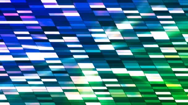 Blikající horizontální sklon Hi-Tech malé bary, více barev, abstraktní, Loopable, 4k — Stock video