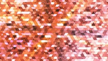 Pırıltı çokgen yüksek teknoloji üçgenler, kahverengi, soyut, Loopable, 4 k yayın