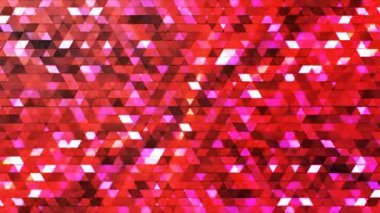 Pırıltı çokgen yüksek teknoloji üçgenler, Bordo, soyut, Loopable, 4 k yayın