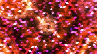 Pırıltı çokgen yüksek teknoloji üçgenler, çok renkli, Abstract, Loopable, 4 k yayın