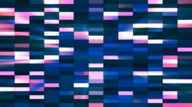 Yatay küçük kare yüksek teknoloji barlar, çok renkli, Abstract, Loopable, 4 k pırıltı