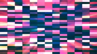 Yatay küçük kare yüksek teknoloji barlar, çok renkli, Abstract, Loopable, 4 k pırıltı
