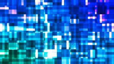 Yayın pırıltı yüksek teknoloji bloklar, çok renkli, Abstract, Loopable, 4 k kare.