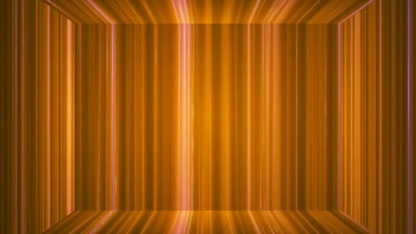 Broadcast Vertical Hi-Tech Lines Stage, Orange, Abstract, Loopable, 4K — Stock Video
